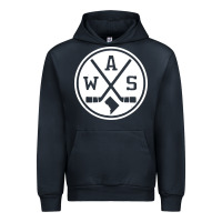 Navy retro washington dc hockey Urban Hoodie - artisFamous