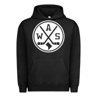 Pigment Black retro washington dc hockey Urban Hoodie - artisFamous
