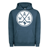 Pigment Midnight Navy retro washington dc hockey Urban Hoodie - artisFamous