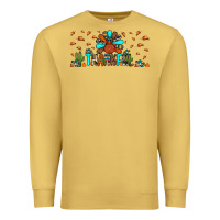 Antique Gold thankful turkey Premium Sweatshirt - JahusDesignShop