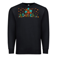 Black thankful turkey Premium Sweatshirt - JahusDesignShop