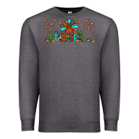 Charcoal Heather thankful turkey Premium Sweatshirt - JahusDesignShop