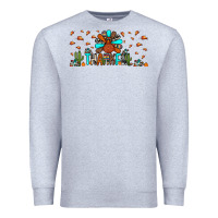 Heather Grey thankful turkey Premium Sweatshirt - JahusDesignShop
