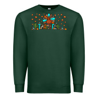 Sports Green thankful turkey Premium Sweatshirt - JahusDesignShop