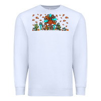 White thankful turkey Premium Sweatshirt - JahusDesignShop