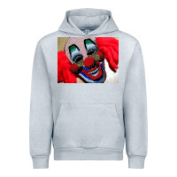 Heather Grey embroidered clown Urban Hoodie - artisFamous