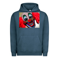 Pigment Midnight Navy embroidered clown Urban Hoodie - artisFamous