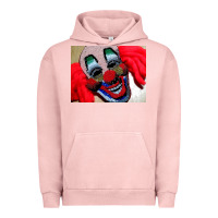 Pigment Salmon embroidered clown Urban Hoodie - artisFamous