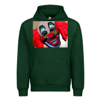 Forest Green embroidered clown Urban Hoodie - artisFamous