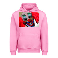 Fuchsia Pink embroidered clown Urban Hoodie - artisFamous