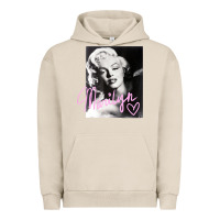 Pigment French Oak monroe black and white pink handwriting t shirt Urban Hoodie - artisFamous