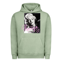 Pigment Oil Green monroe black and white pink handwriting t shirt Urban Hoodie - artisFamous