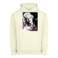 Pigment Pistachio monroe black and white pink handwriting t shirt Urban Hoodie - artisFamous