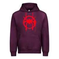 Mauve Wine spiderverse miles symbol tag t shirt Urban Hoodie - artisFamous