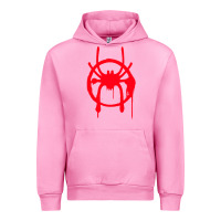 Fuchsia Pink spiderverse miles symbol tag t shirt Urban Hoodie - artisFamous