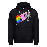 Black nyan cat t shirt Urban Hoodie - artisFamous