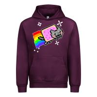 Mauve Wine nyan cat t shirt Urban Hoodie - artisFamous