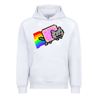 White nyan cat t shirt Urban Hoodie - artisFamous
