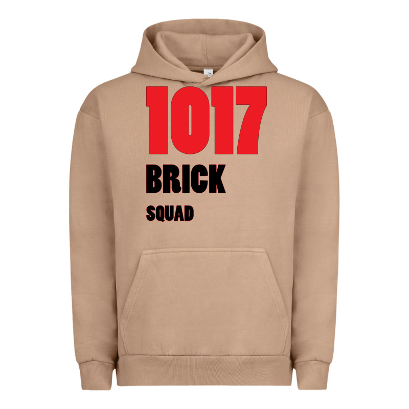 1017 Brick Squad Black Red Urban Hoodie by artisFamous | Teevron