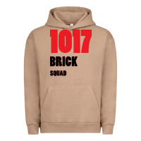Pigment Burro 1017 Brick Squad Black Red Urban Hoodie - artisFamous