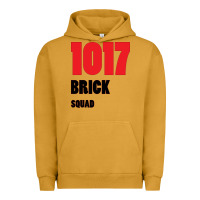 Pigment Peanut Butter 1017 Brick Squad Black Red Urban Hoodie - artisFamous