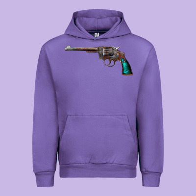 Revolver Handgun Urban Hoodie Designed By Artisfamous