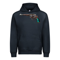 Navy Revolver Handgun Urban Hoodie - artisFamous