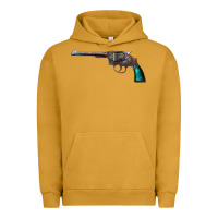 Pigment Peanut Butter Revolver Handgun Urban Hoodie - artisFamous