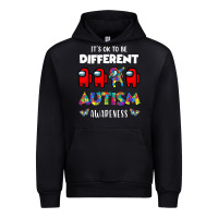 Black a.mong us it's o.kay to be different autism awareness t shirt Urban Hoodie - artisFamous