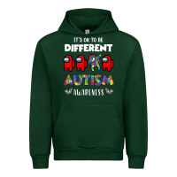 Forest Green a.mong us it's o.kay to be different autism awareness t shirt Urban Hoodie - artisFamous