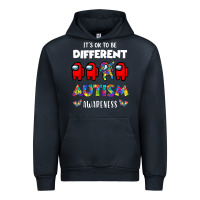 Navy a.mong us it's o.kay to be different autism awareness t shirt Urban Hoodie - artisFamous