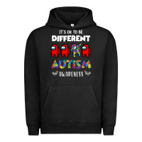 Pigment Black a.mong us it's o.kay to be different autism awareness t shirt Urban Hoodie - artisFamous