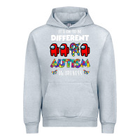 Heather Grey a.mong us it's o.kay to be different autism awareness t shirt Urban Hoodie - artisFamous