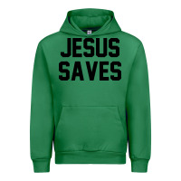 Emerald jesus saves christian faith trust in god lord christ Urban Hoodie - artisFamous