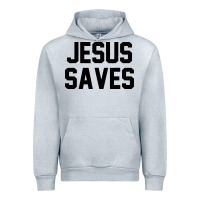 Heather Grey jesus saves christian faith trust in god lord christ Urban Hoodie - artisFamous