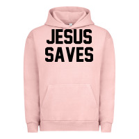 Pigment Salmon jesus saves christian faith trust in god lord christ Urban Hoodie - artisFamous