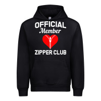 Black open heart surgery zipper club bypass get well recovery gift Urban Hoodie - artisFamous