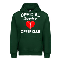Forest Green open heart surgery zipper club bypass get well recovery gift Urban Hoodie - artisFamous