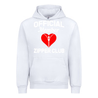 White open heart surgery zipper club bypass get well recovery gift Urban Hoodie - artisFamous