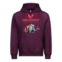 Mauve Wine valorant gaming design Urban Hoodie - artisFamous