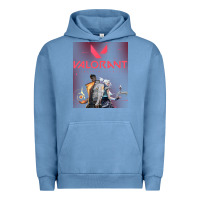 Pigment Pebble Blue valorant gaming design Urban Hoodie - artisFamous