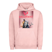 Pigment Salmon valorant gaming design Urban Hoodie - artisFamous