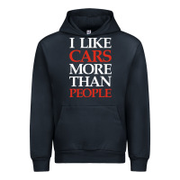 Navy I LIKE CARS MORE THAN PEOPLE Urban Hoodie - artisFamous