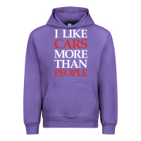 Tulip I LIKE CARS MORE THAN PEOPLE Urban Hoodie - artisFamous