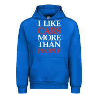 Cobalt I LIKE CARS MORE THAN PEOPLE Urban Hoodie - artisFamous