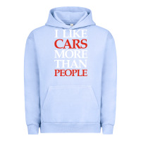 Pigment Grape Ice I LIKE CARS MORE THAN PEOPLE Urban Hoodie - artisFamous