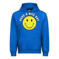Cobalt retro   have a nice day   smile happy face Urban Hoodie - artisFamous