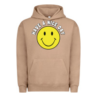 Pigment Burro retro   have a nice day   smile happy face Urban Hoodie - artisFamous