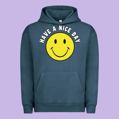 Retro   Have A Nice Day   Smile Happy Face Urban Hoodie Designed By Artisfamous