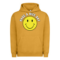 Pigment Peanut Butter retro   have a nice day   smile happy face Urban Hoodie - artisFamous